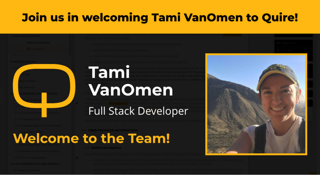 Join us in welcoming Tami VanOmen to Quire!